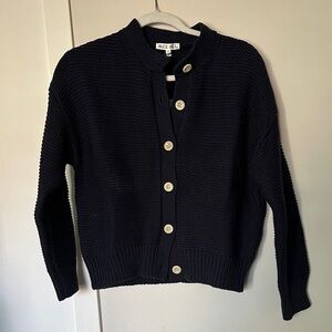 Alex Mill Nico Button-Up Cardigan, Dark Navy, size Medium, NWT
